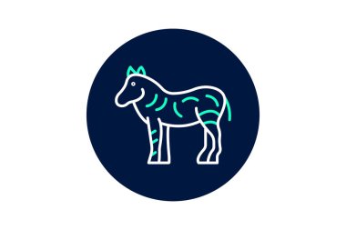 Zebra, vektör, piksel mükemmel, illüstratör dosyası