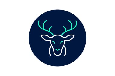 Geyik, vektör, piksel mükemmel, illüstratör dosyası