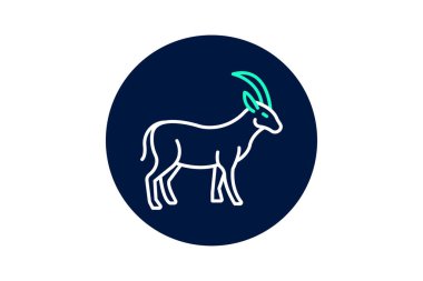 Ibex, vektör, piksel mükemmel, illüstratör dosyası