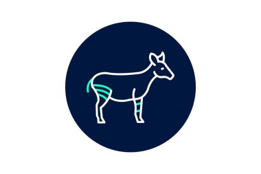 Yak, vektör, piksel mükemmel, illüstratör dosyası