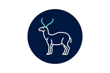 Saiga, vektör, piksel mükemmel, illüstratör dosyası