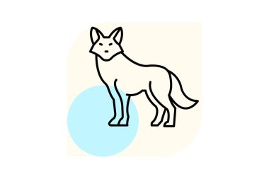 Tilki, vektör, piksel mükemmel, çizer dosyası