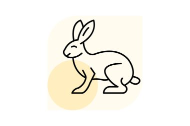 Tavşan, vektör, piksel mükemmel, illüstratör dosyası