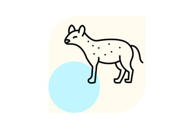 Sırtlan, vektör, piksel mükemmel, çizer dosyası