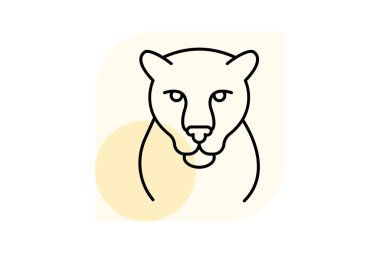 Jaguar, vektör, piksel mükemmel, illüstratör dosyası