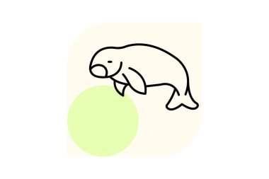 Deniz ayısı, vektör, piksel mükemmel, illüstratör dosyası