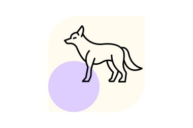 Çakal, vektör, piksel mükemmel, illüstratör dosyası