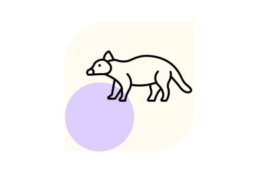 Binturong, vektör, piksel mükemmel, illüstratör dosyası