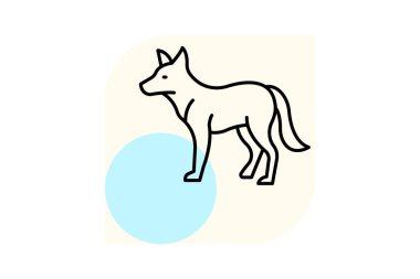 Dingo, vektör, piksel mükemmel, çizer dosyası