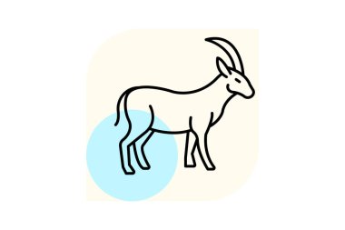 Ibex, vektör, piksel mükemmel, illüstratör dosyası