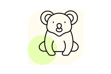 Koala, vektör, piksel mükemmel, illüstratör dosyası