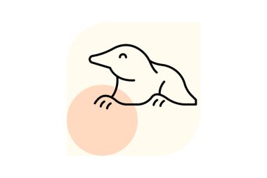 Köstebek, vektör, piksel mükemmel, illüstratör dosyası