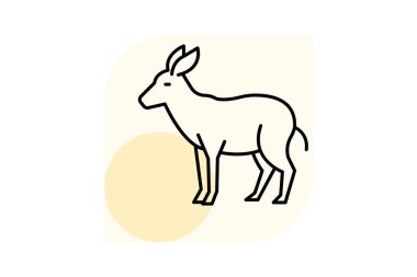 Okapi, vektör, piksel mükemmel, illüstratör dosyası