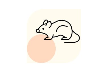 Tarla faresi, vektör, piksel mükemmel, çizer dosyası