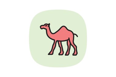 Deve, vektör, piksel mükemmel, illüstratör dosyası