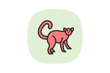 Lemur, vektör, piksel mükemmel, illüstratör dosyası