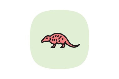 Pangolin, vektör, piksel mükemmel, illüstratör dosyası