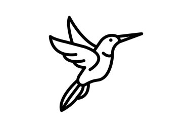 Sinek kuşu, vektör, piksel mükemmel, illüstratör dosyası