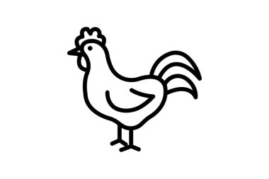 Horoz, vektör, piksel mükemmel, illüstratör dosyası