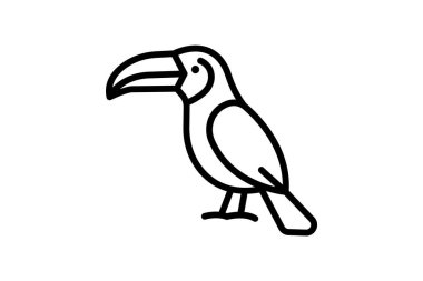 Toucan, vektör, piksel mükemmel, illüstratör dosyası