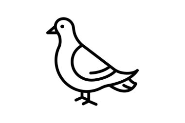 Güvercin, vektör, piksel mükemmel, illüstratör dosyası