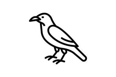 Kuzgun, vektör, piksel mükemmel, illüstratör dosyası