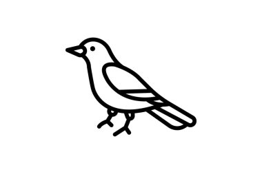 Magpie, vektör, piksel mükemmel, illüstratör dosyası