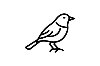 Warbler, vektör, piksel mükemmel, illüstratör dosyası