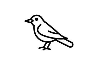 Blackbird, vektör, piksel mükemmel, illüstratör dosyası