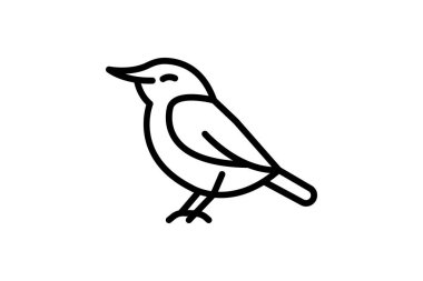 Nuthatch, vektör, piksel mükemmel, illüstratör dosyası