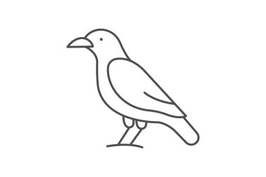 Karga, vektör, piksel mükemmel, illüstratör dosyası