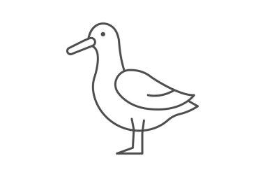 Albatros, vektör, piksel mükemmel, illüstratör dosyası