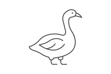 Kaz, vektör, piksel mükemmel, illüstratör dosyası