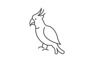 Papağan, vektör, piksel mükemmel, illüstratör dosyası