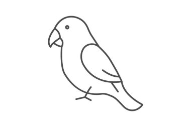 Aşk kuşu, vektör, piksel mükemmel, illüstratör dosyası