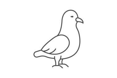Fulmar, vektör, piksel mükemmel, illüstratör dosyası