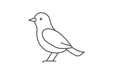 Starling, vektör, piksel mükemmel, illüstratör dosyası