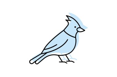 Kardinal, vektör, piksel mükemmel, illüstratör dosyası