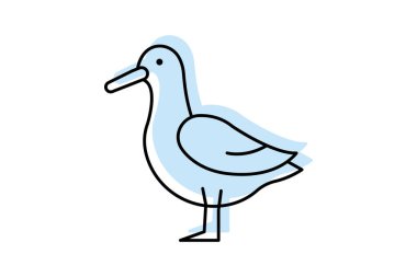 Albatros, vektör, piksel mükemmel, illüstratör dosyası