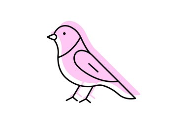 Kanarya, vektör, piksel mükemmel, illüstratör dosyası