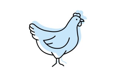 Tavuk, vektör, piksel mükemmel, illüstratör dosyası