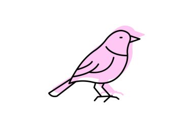 Warbler, vektör, piksel mükemmel, illüstratör dosyası