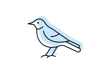 Alaycı kuş, vektör, piksel mükemmel, illüstratör dosyası