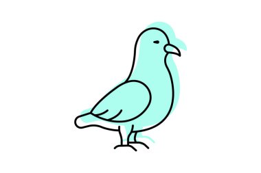 Fulmar, vektör, piksel mükemmel, illüstratör dosyası