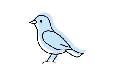 Starling, vektör, piksel mükemmel, illüstratör dosyası