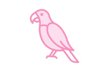 Papağan, vektör, piksel mükemmel, illüstratör dosyası