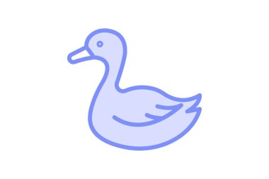 Ördek, vektör, piksel mükemmel, çizer dosyası