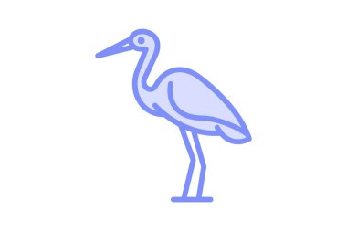 Leylek, vektör, piksel mükemmel, çizer dosyası