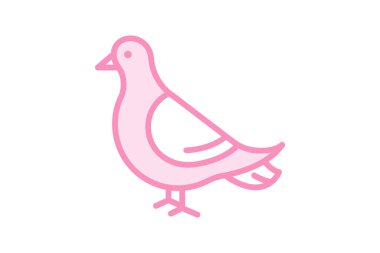 Güvercin, vektör, piksel mükemmel, illüstratör dosyası