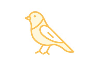 Kanarya, vektör, piksel mükemmel, illüstratör dosyası